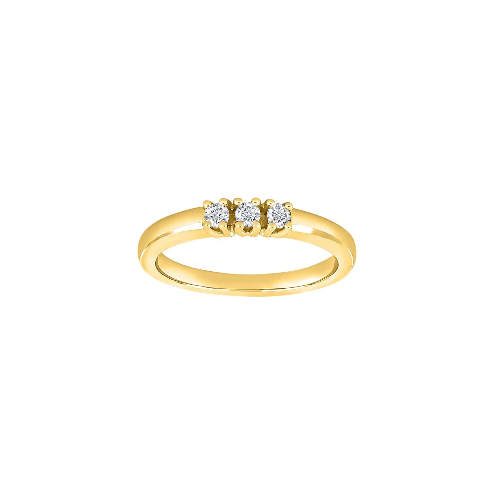 14kt. alliancering m/dia. 3 x 0,05 W/SI