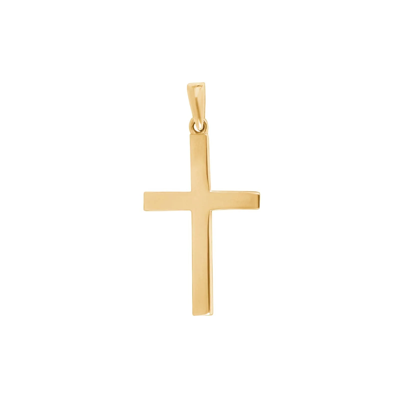14kt. guld kors massiv 24mm