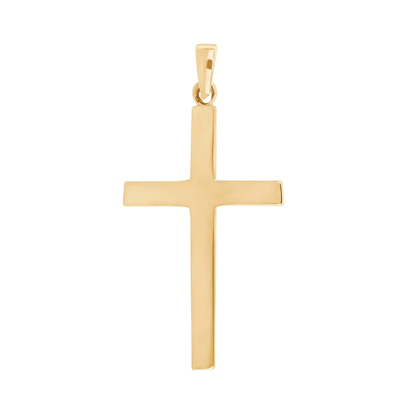 14kt. guld kors massiv 30mm