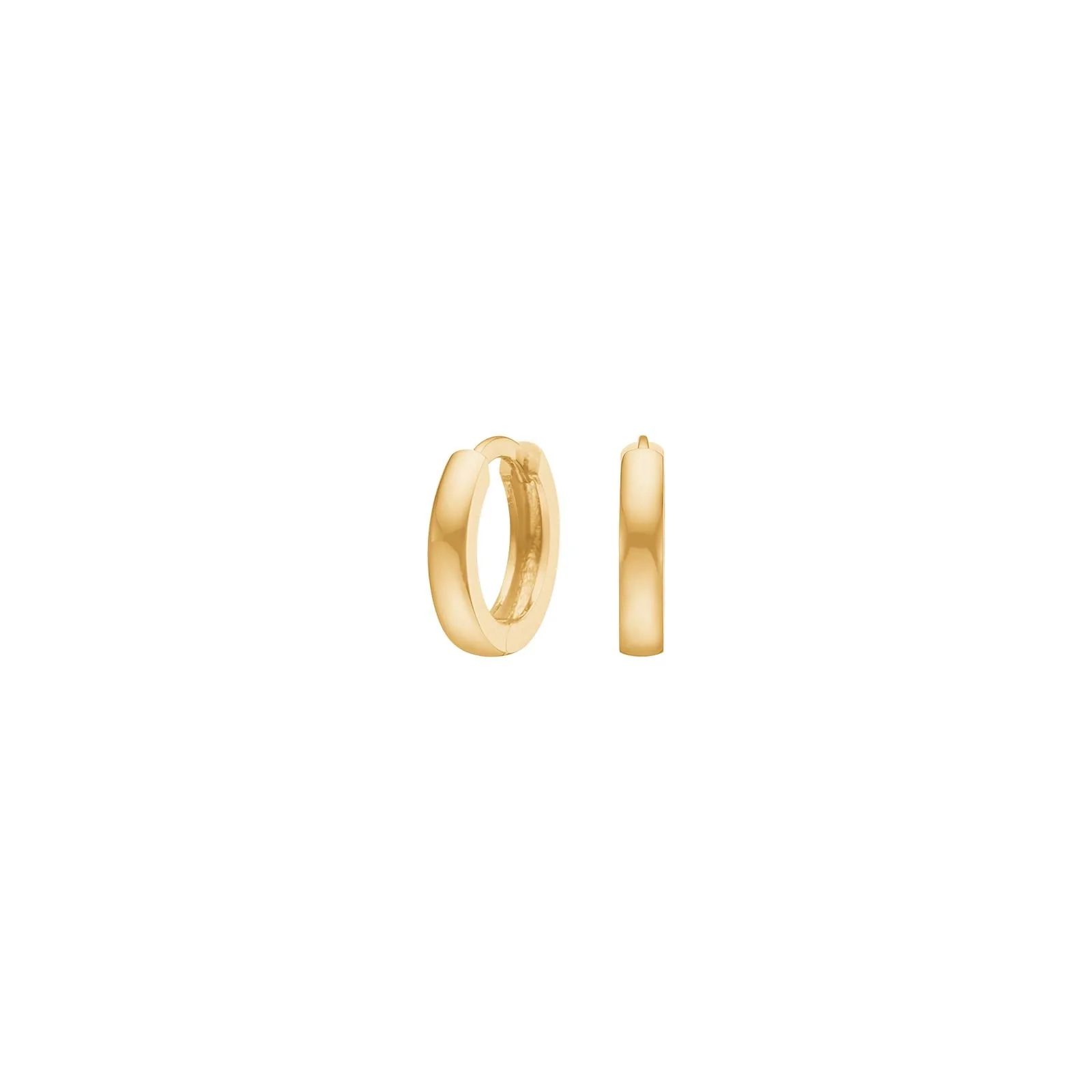 14kt. guldcreoler 2x10mm