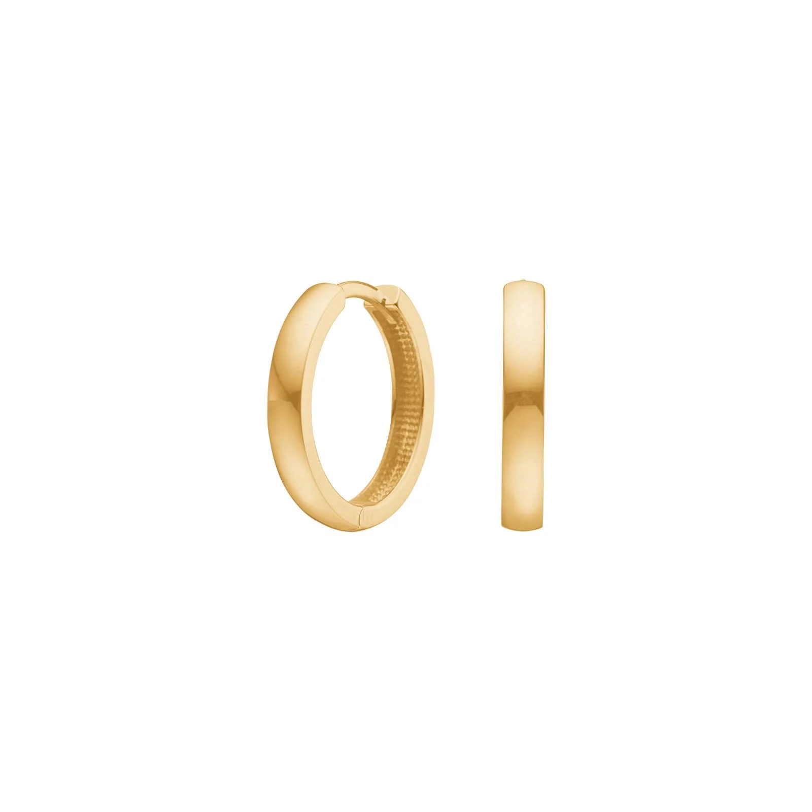 14kt. guldcreoler 3x16mm