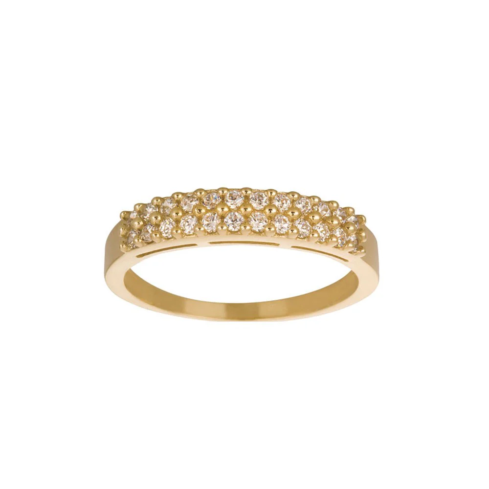 14kt. guldring m/cz