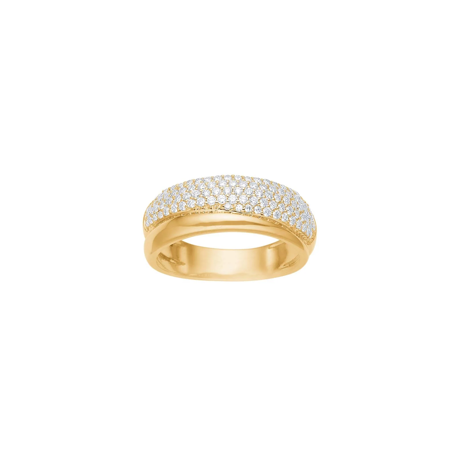 14kt. guldring m/dia. 0.525ct W/SI