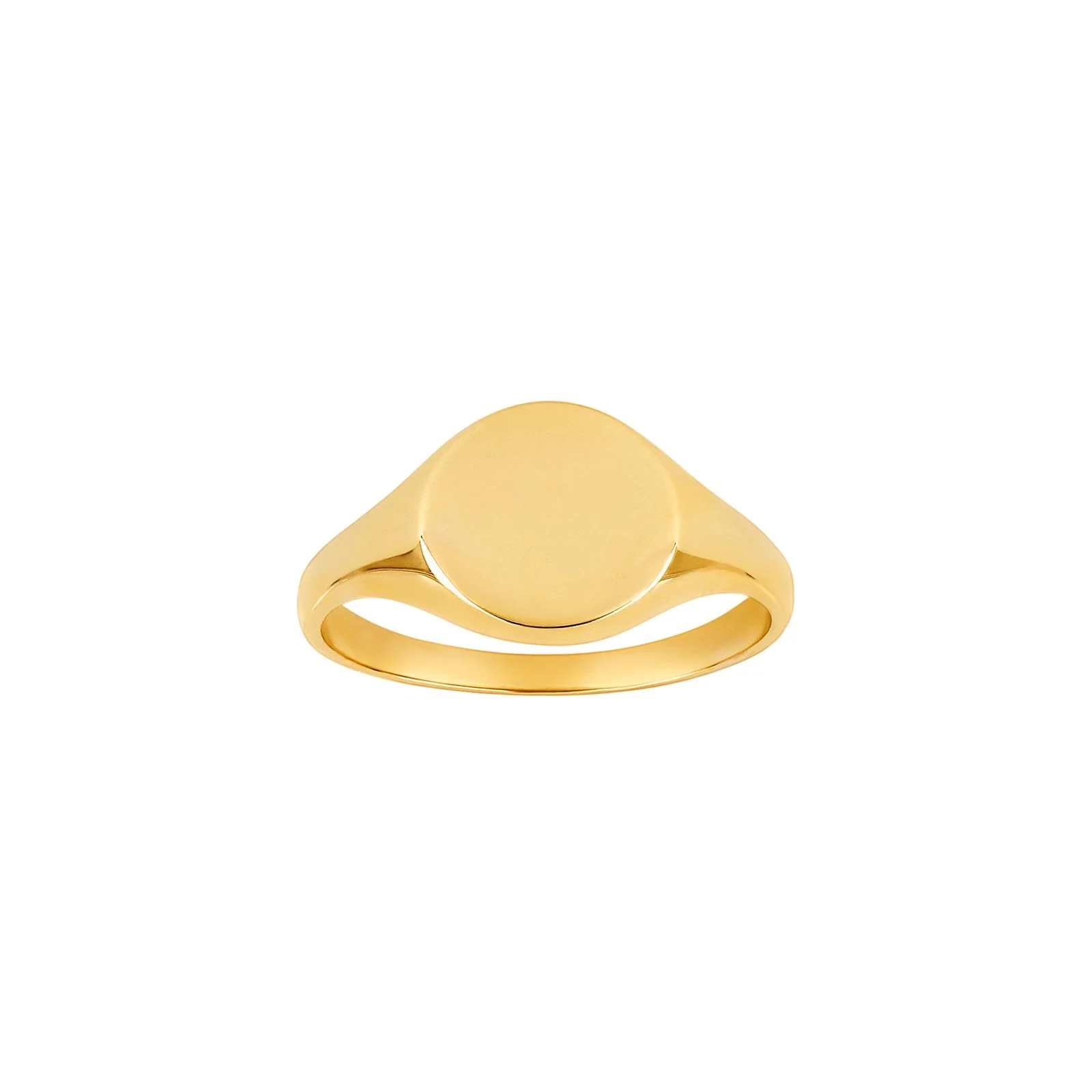 14kt. guldring signet massiv