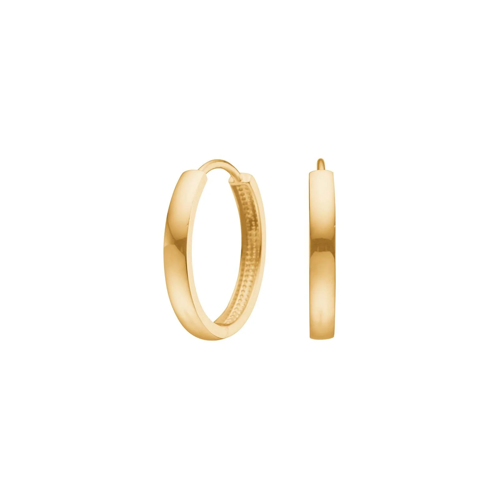 8kt. guldcreoler 3x20mm