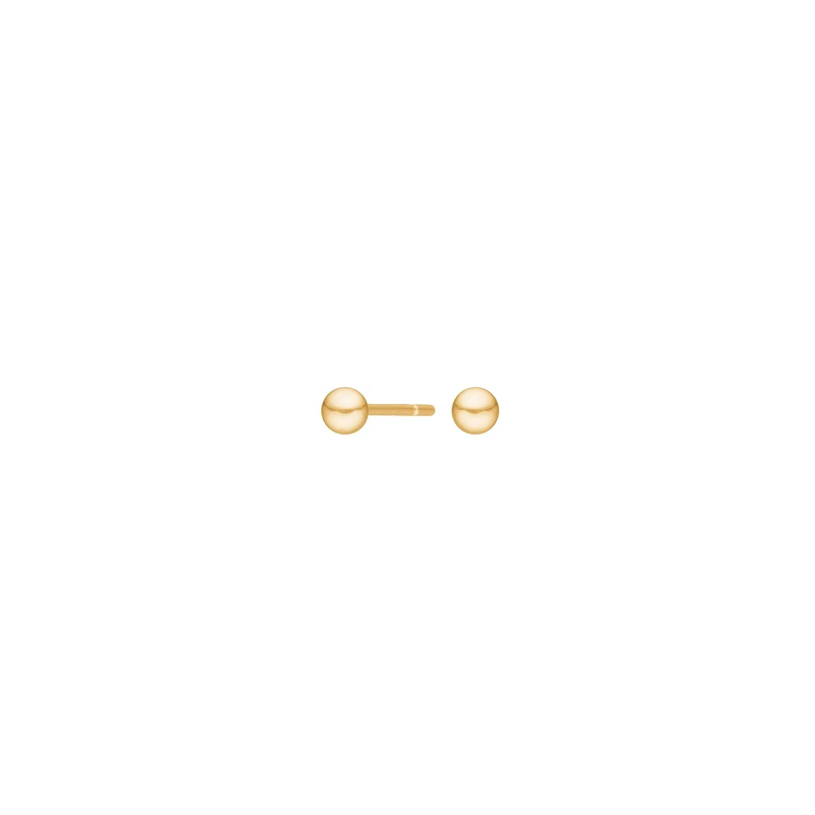 8kt. guldørestikker kugle 3mm