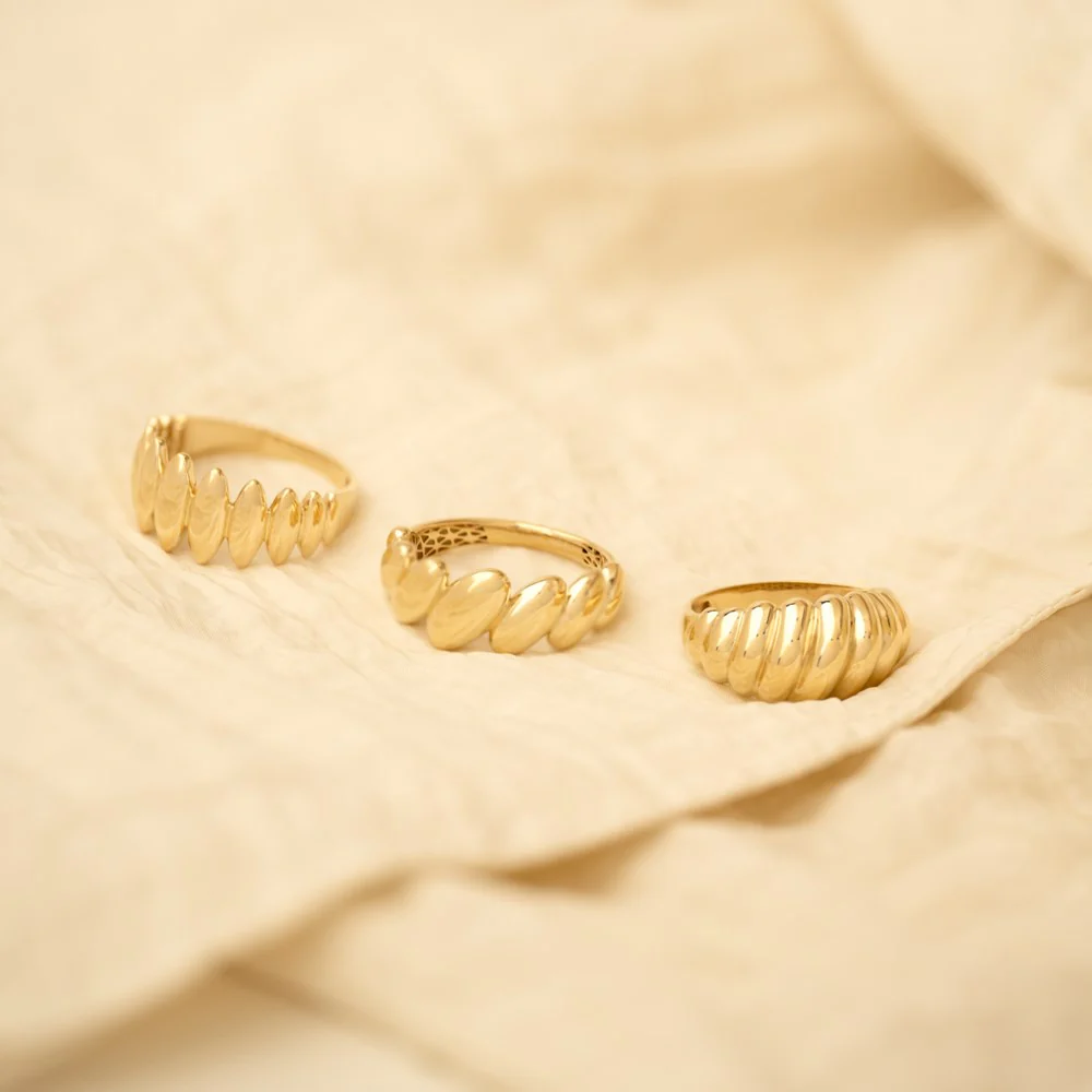 8kt. guldring - Image 2