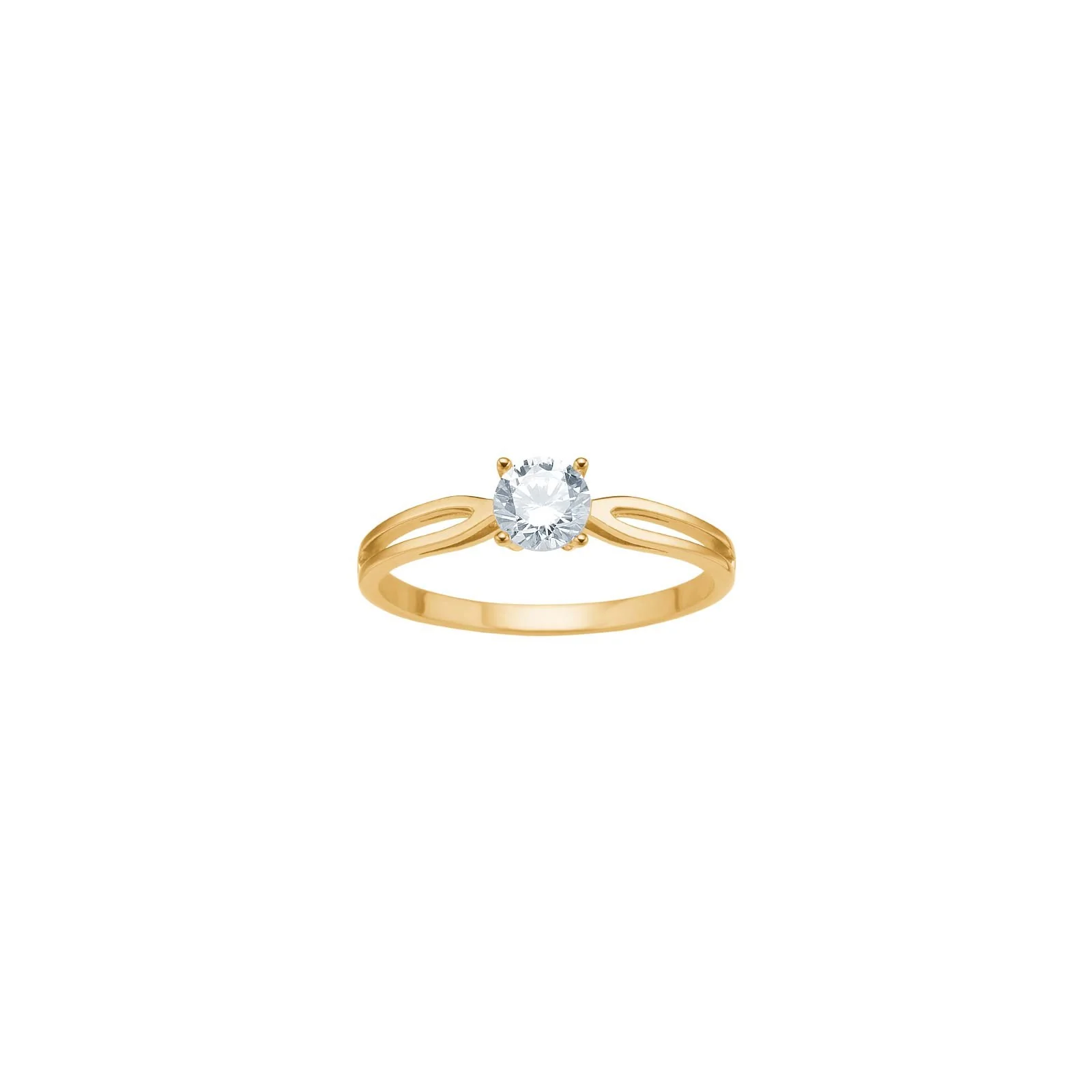 8kt. guldring m/cz