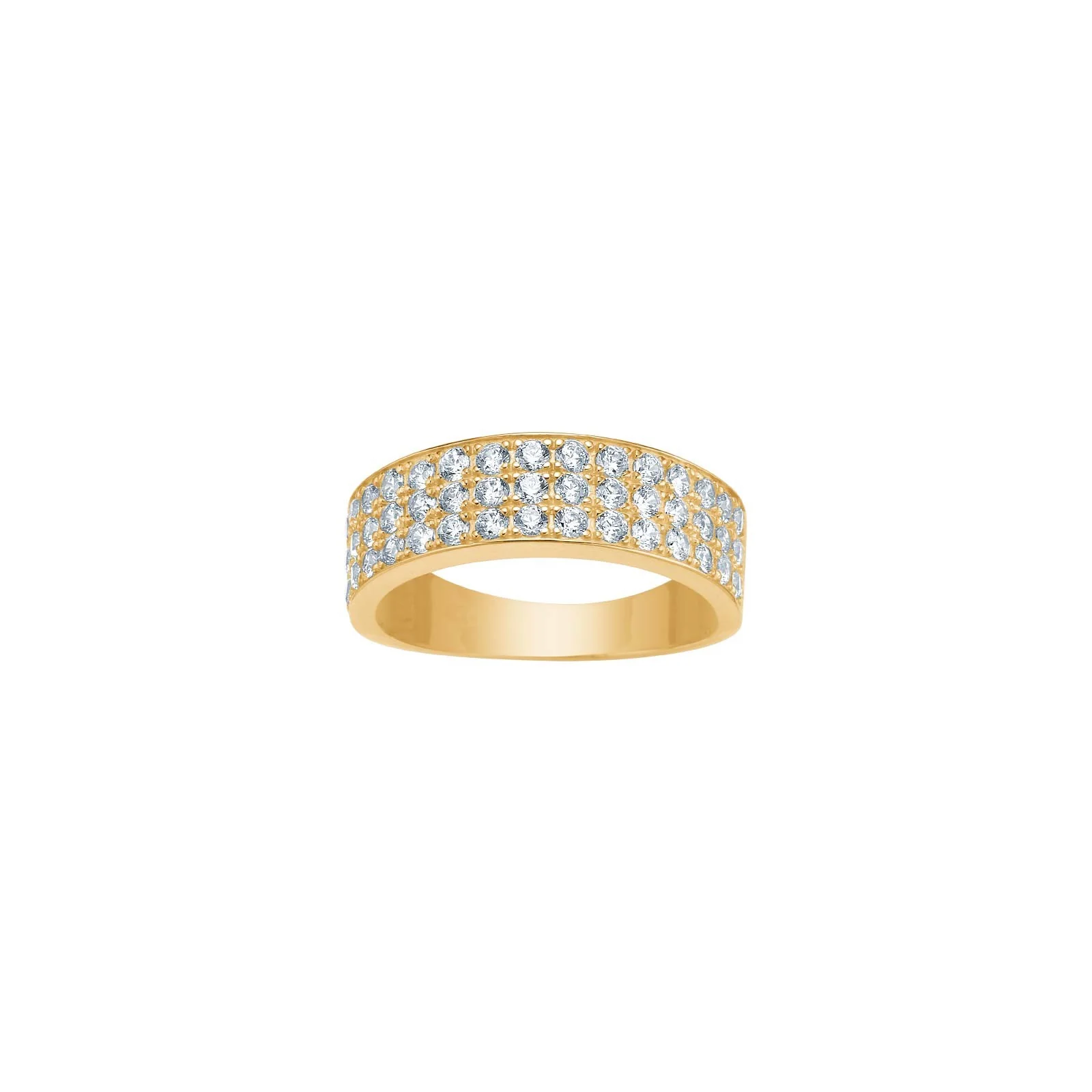 8kt. guldring m/cz