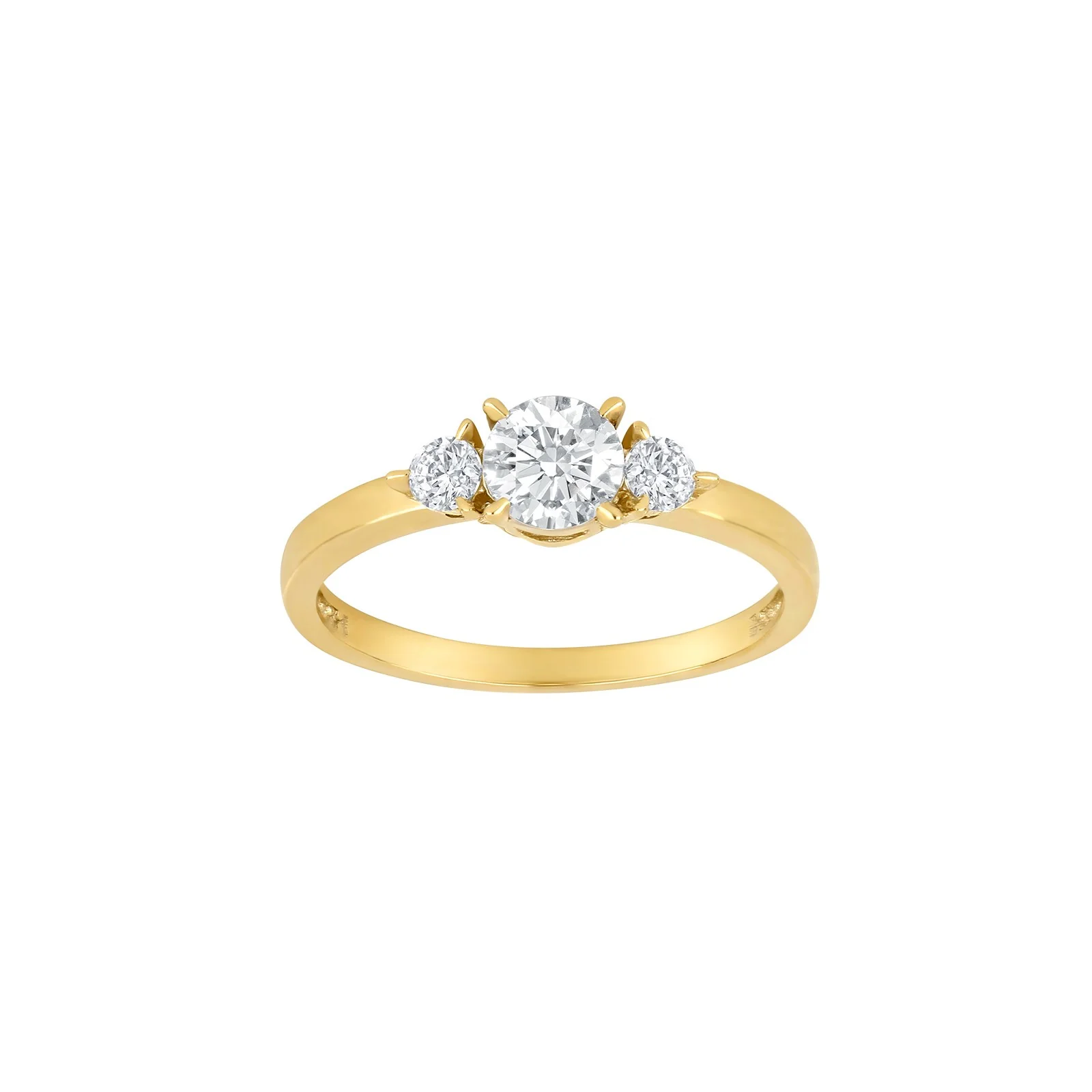 8kt. guldring m/cz