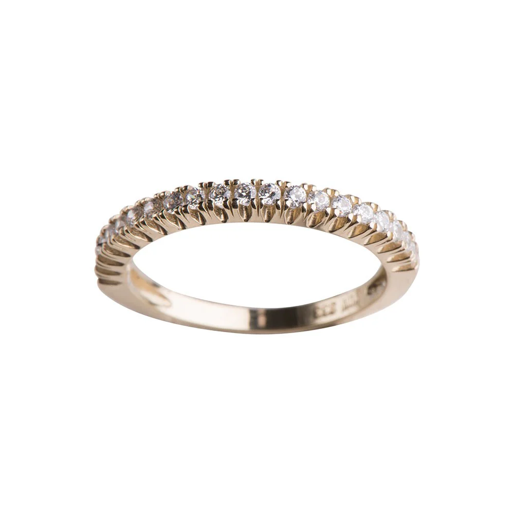 8kt. guldring m/cz