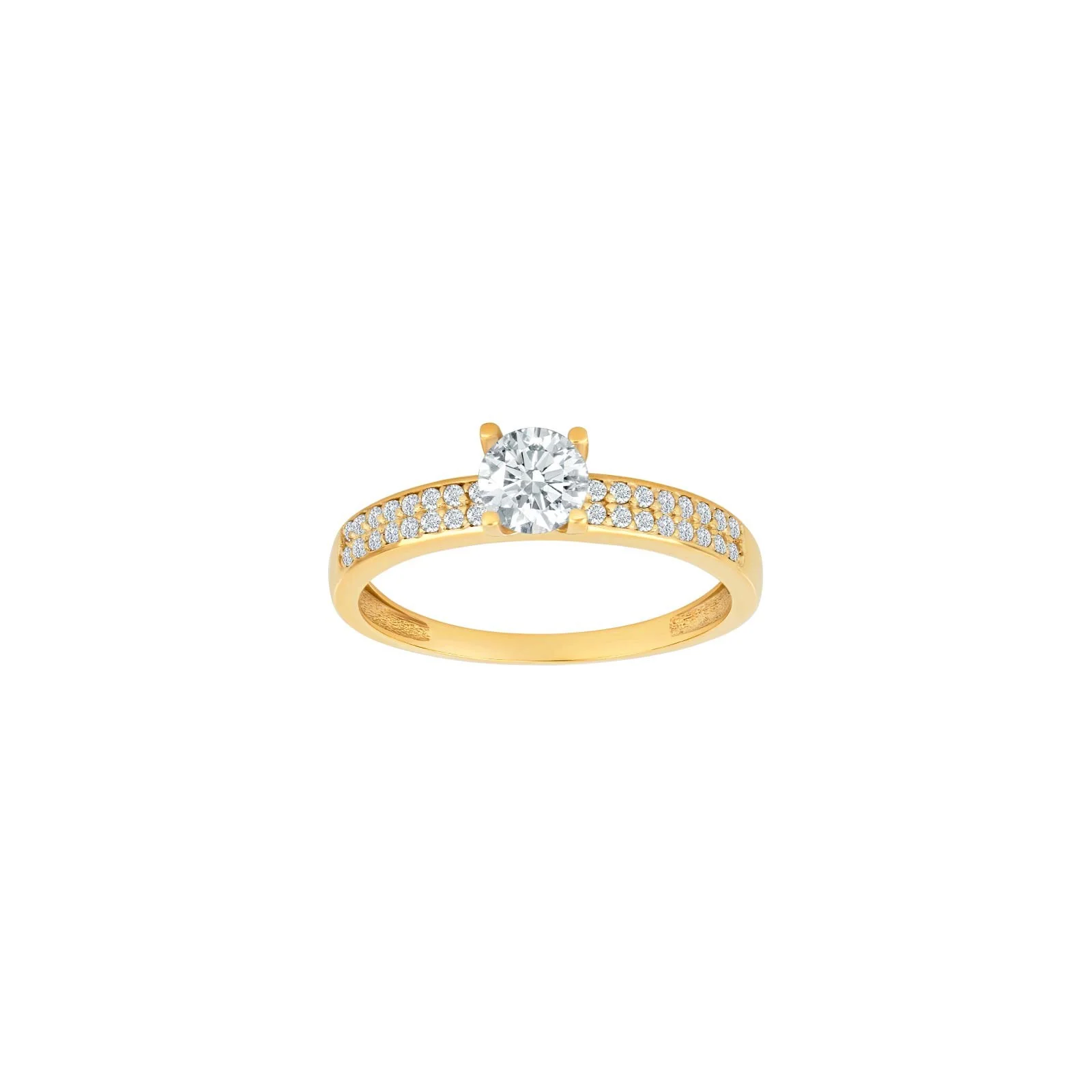 8kt. guldring m/cz