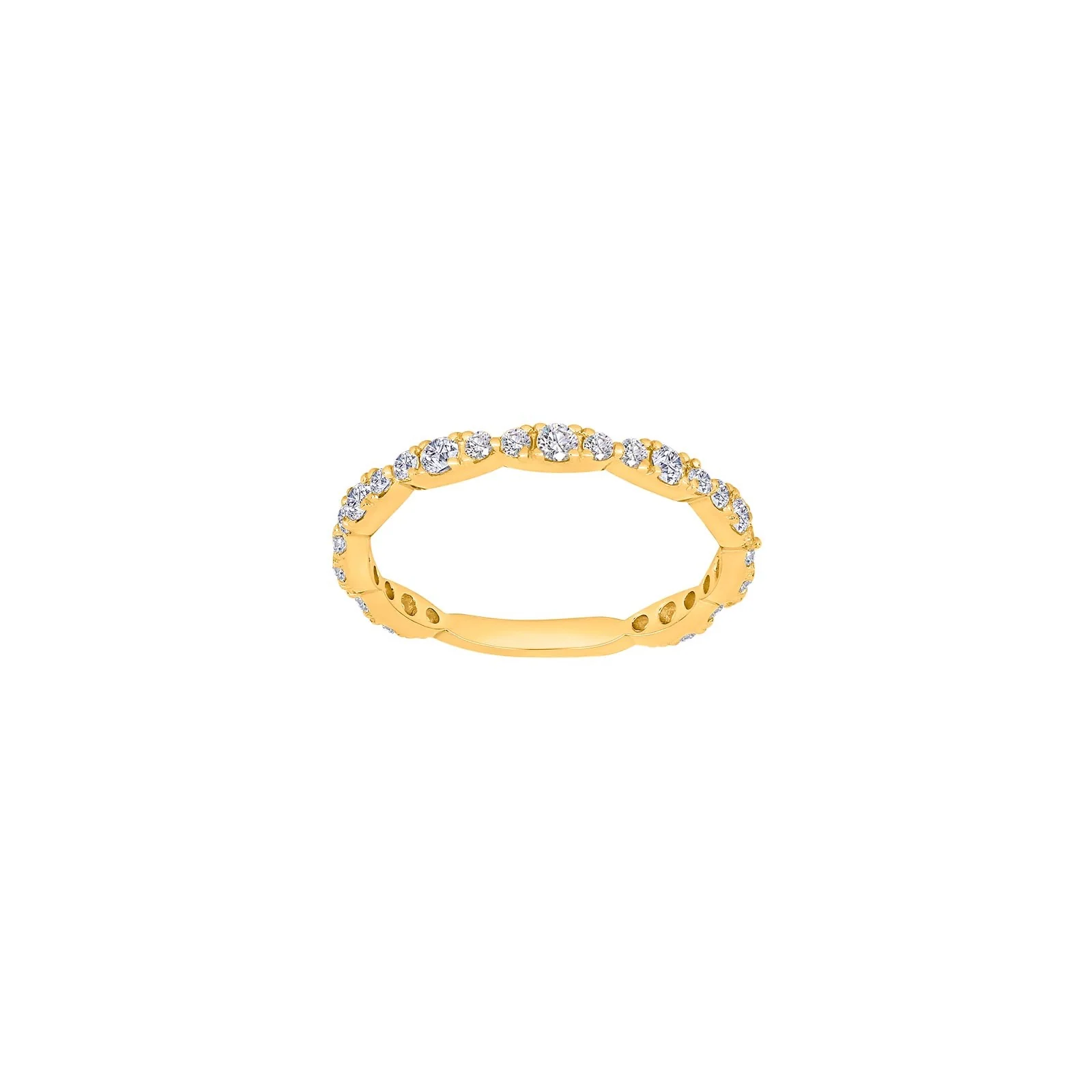 8kt. guldring m/cz