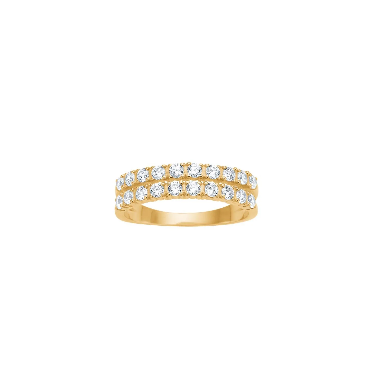 8kt. guldring m/cz