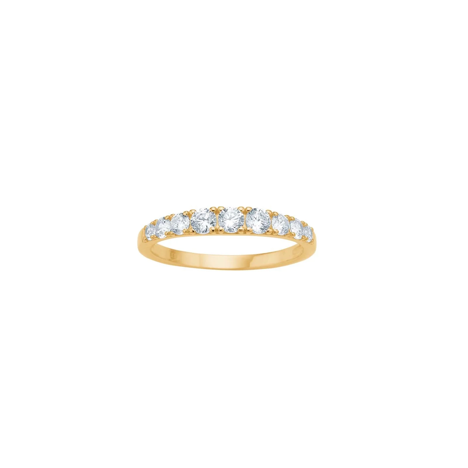 8kt. guldring m/cz