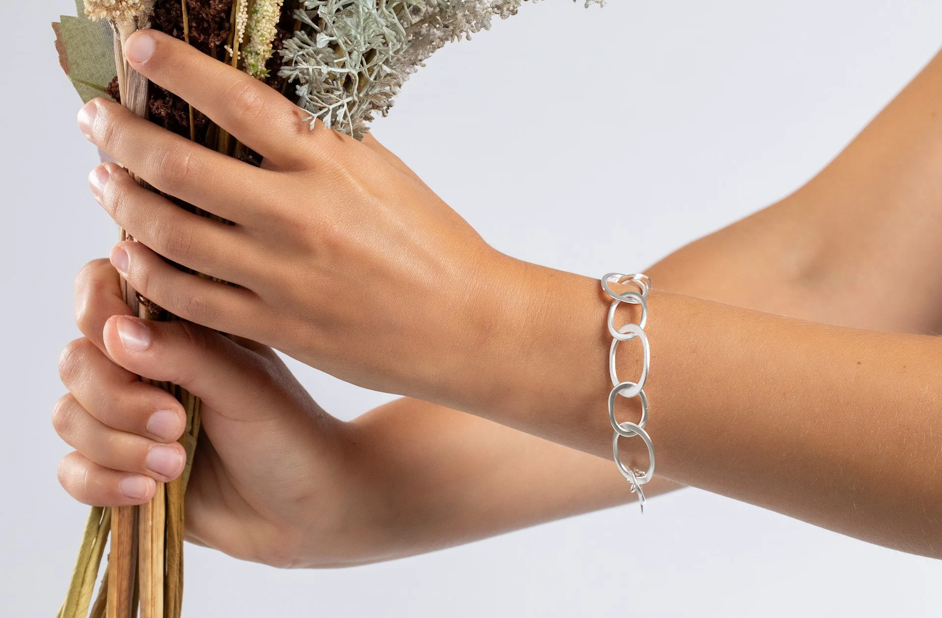 925/- armbånd mat, 17cm + 3cm - Image 3
