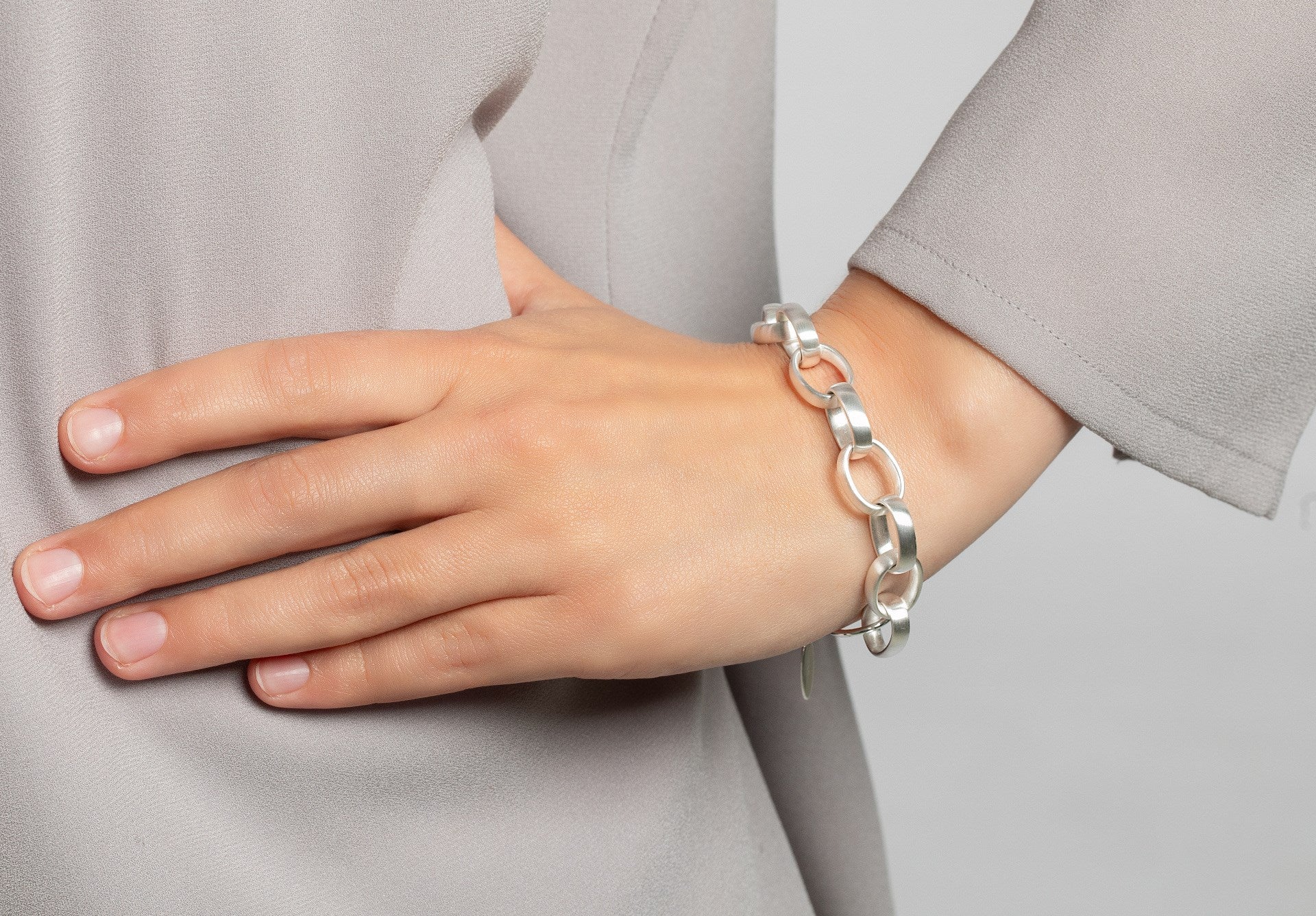 925/- armbånd mat, 17cm + 3cm - Image 4