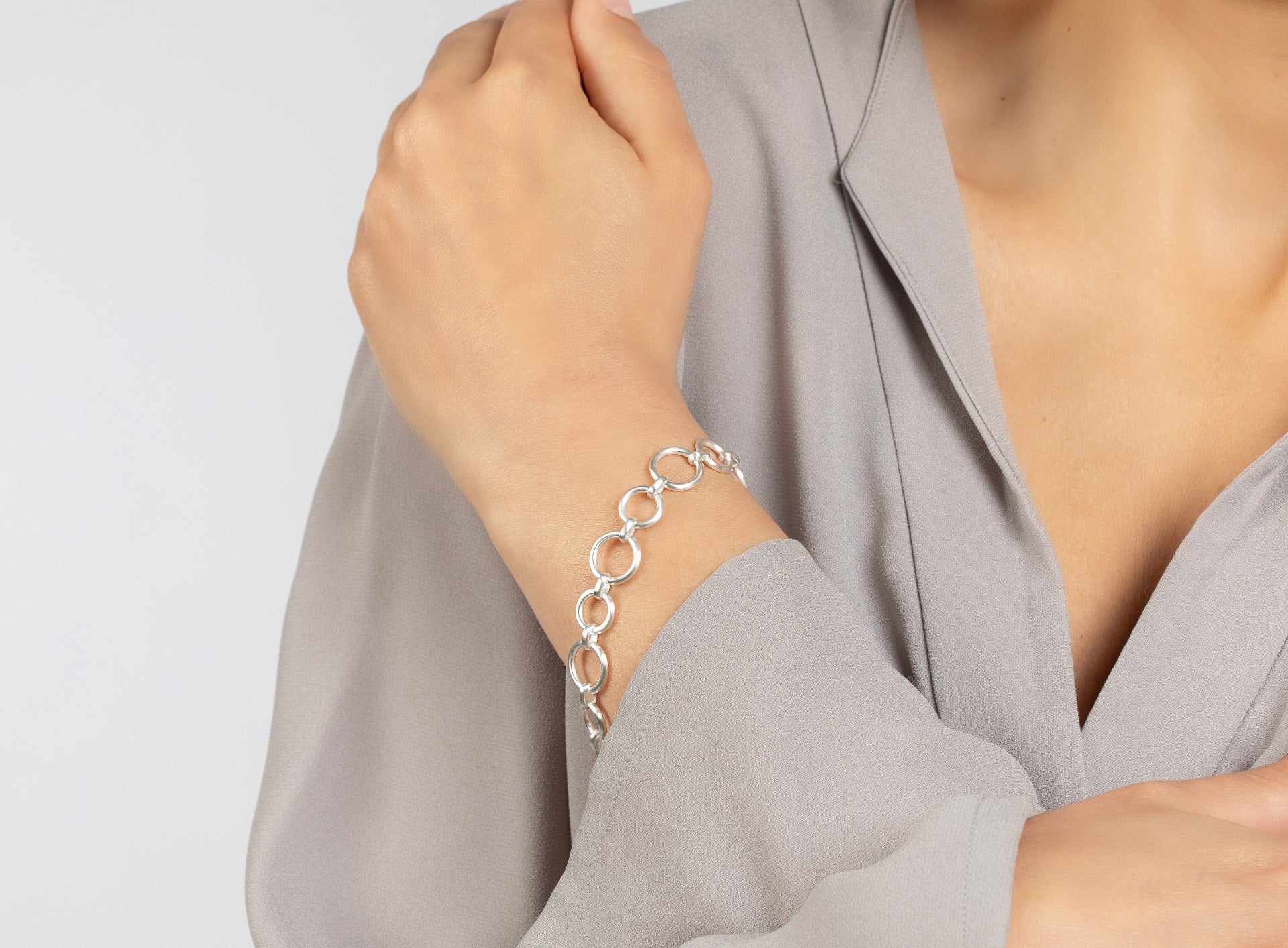 925/- armbånd mat, 20cm + 1cm - Image 3