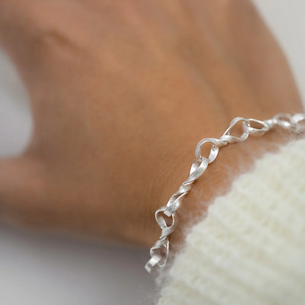 925/- armbånd skrabe mat, 19cm + 1,5cm - Image 4