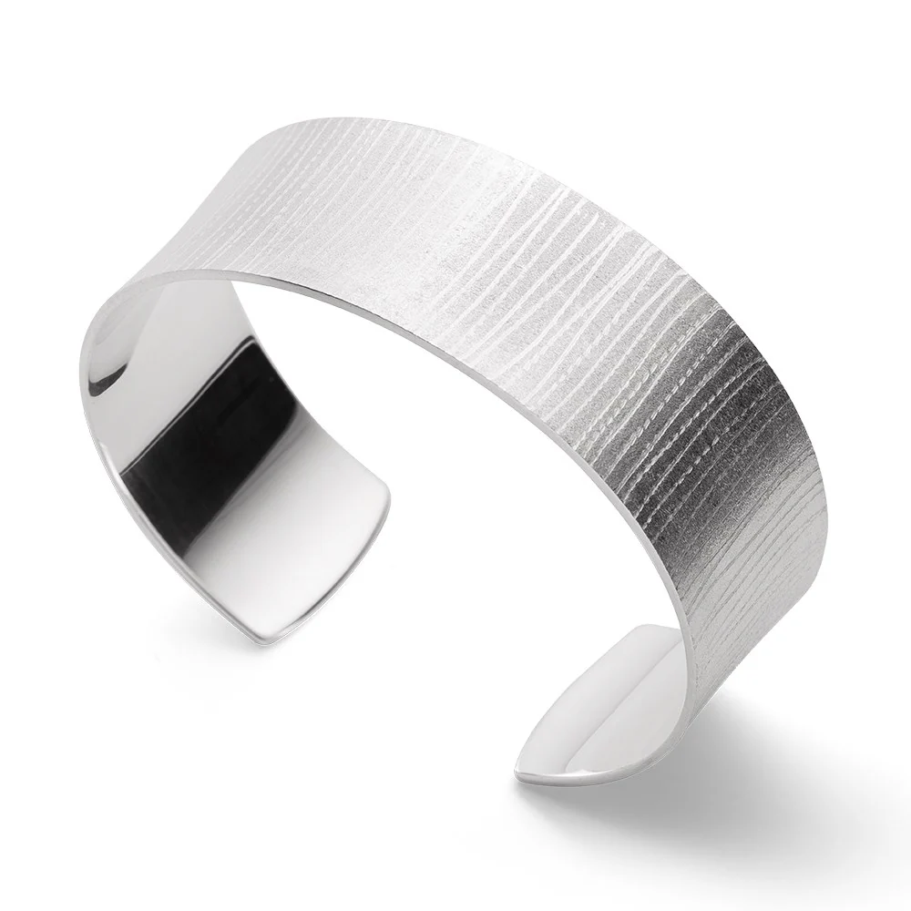 925/- Armring mat/børstet
