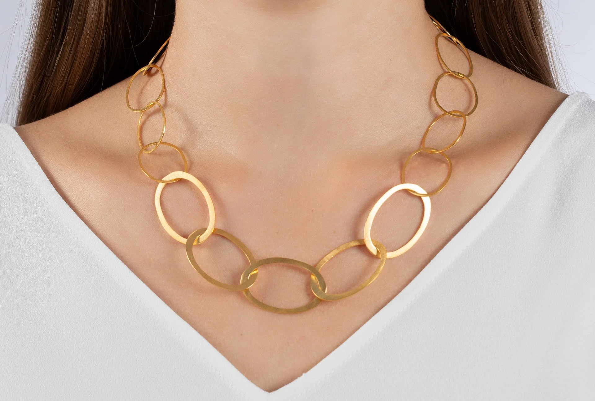 925/- collier, mat fg, 47cm + 3cm - Image 2