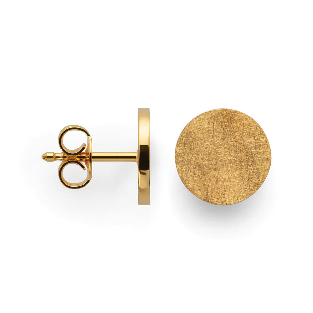 925/-øreringe, fg., børstet/pol., 8mm