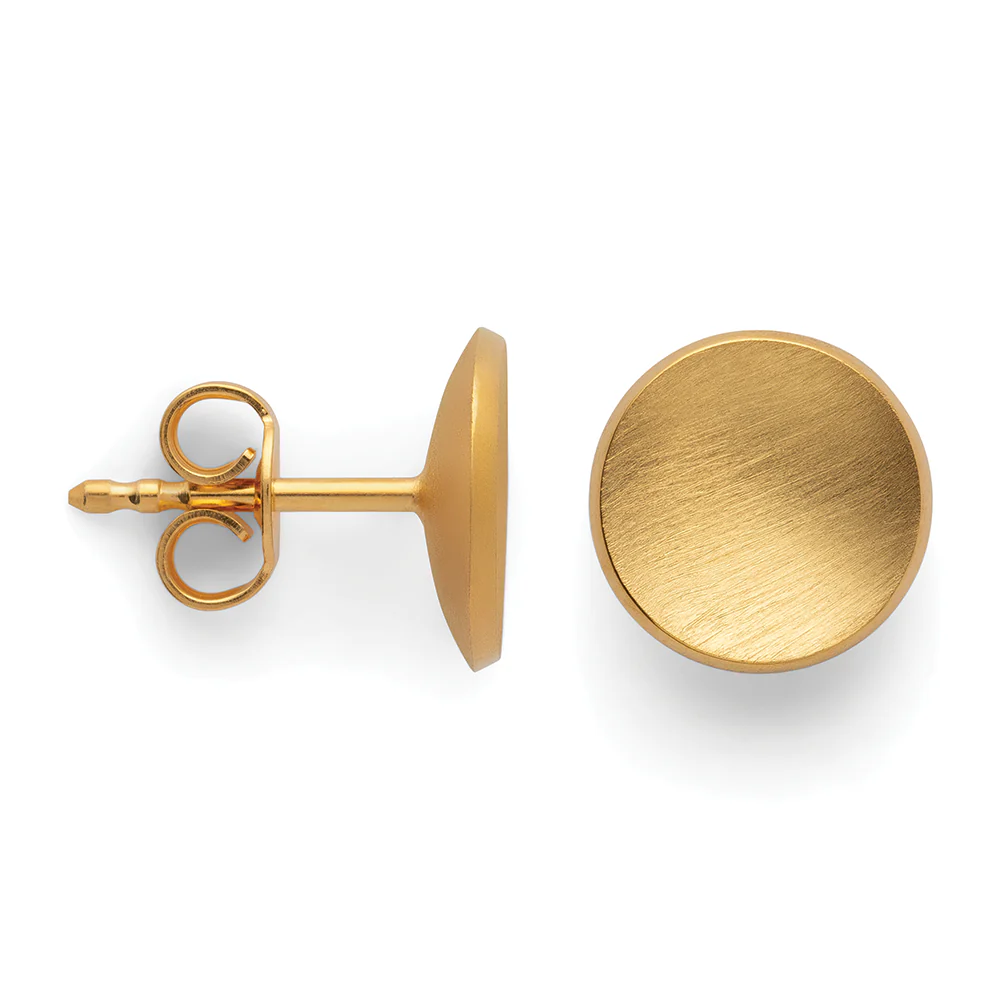 925/- øreringe, fg., mat/blank, 8mm