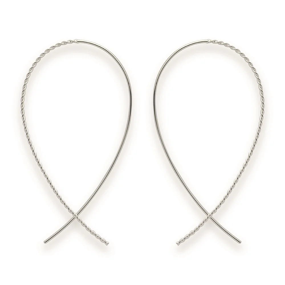 925/- Øreringe, poleret