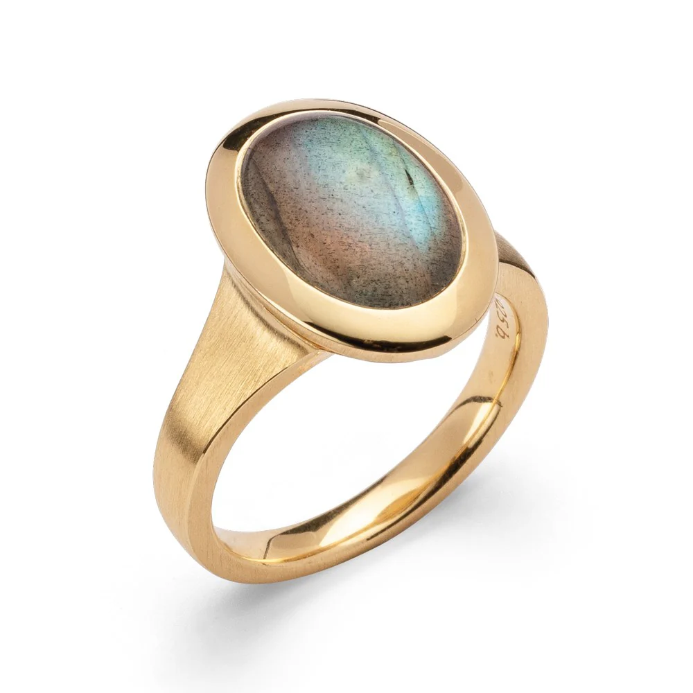 925/- ring, fg mat/blank, lab 3,65ct
