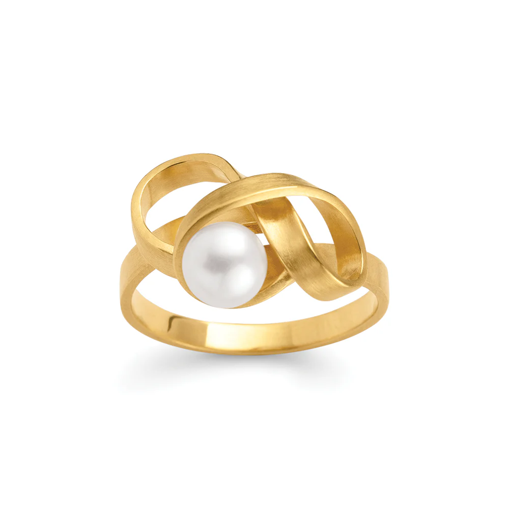 925/-ring,fg., mat, ferskv.perle 1,37ct