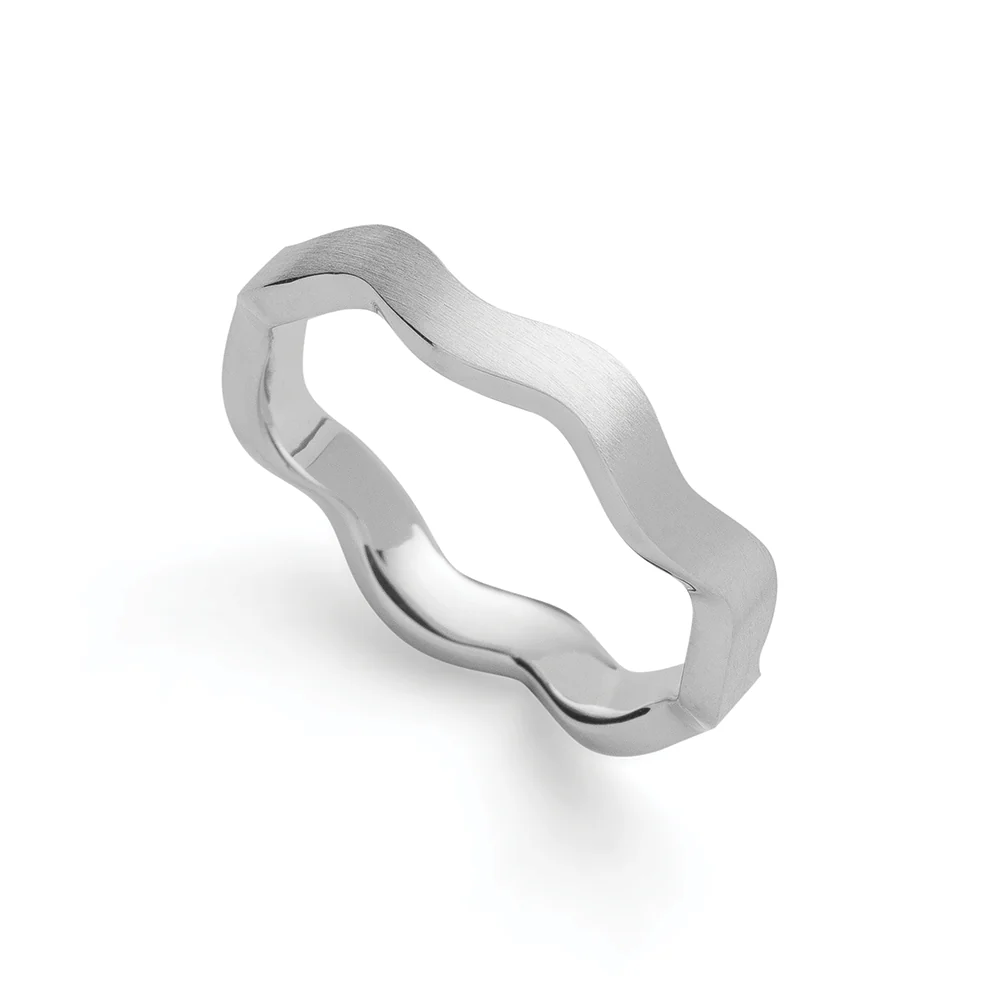 925/- ring, mat/blank