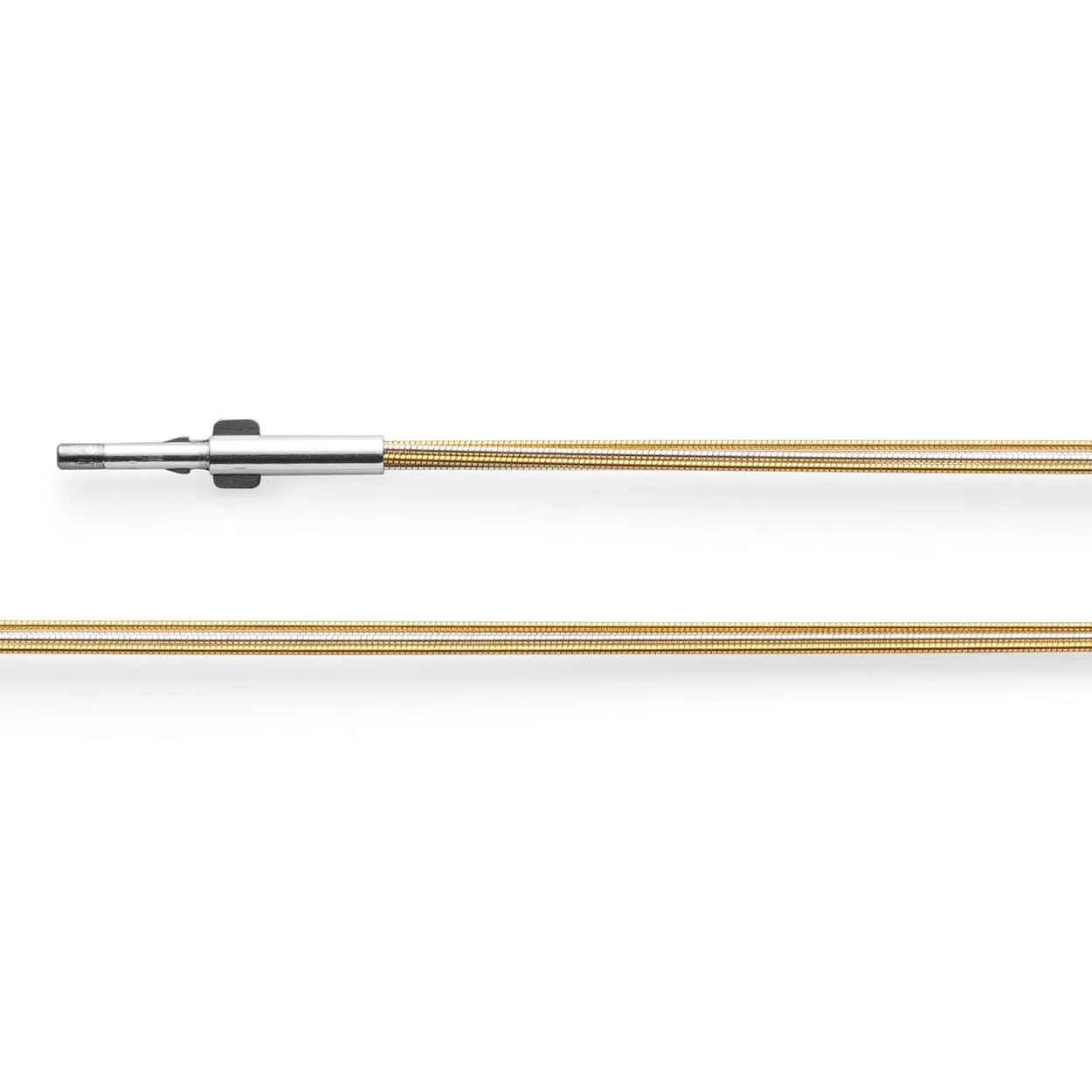 925/-Tonda Flexible, rho., 5-række, tofarvet, 42cm