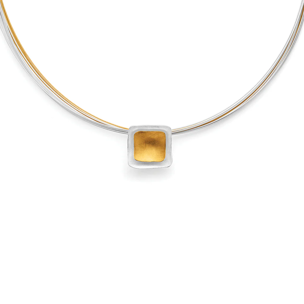 925/- vedhæng, delvis fg., børstet - Image 3