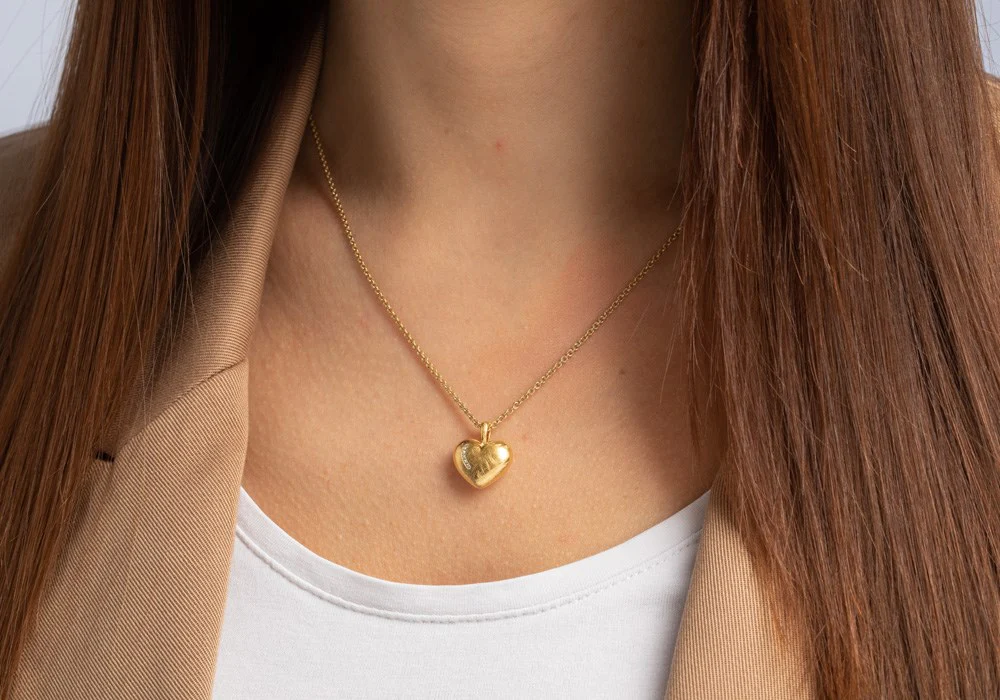 925/- Vedhæng, fg børstet, dia. 0,03ct W-SI - Image 2