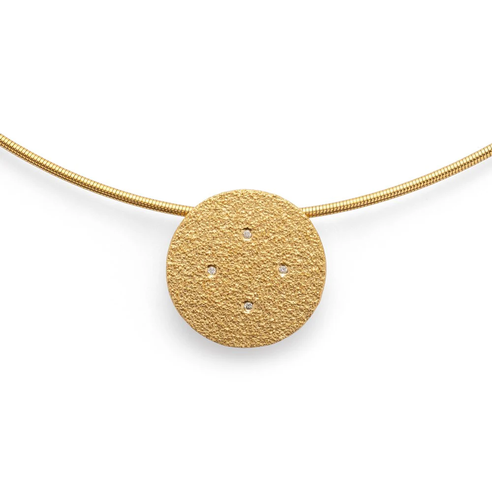 925/- Vedhæng, fg, br 0,02ct W-SI