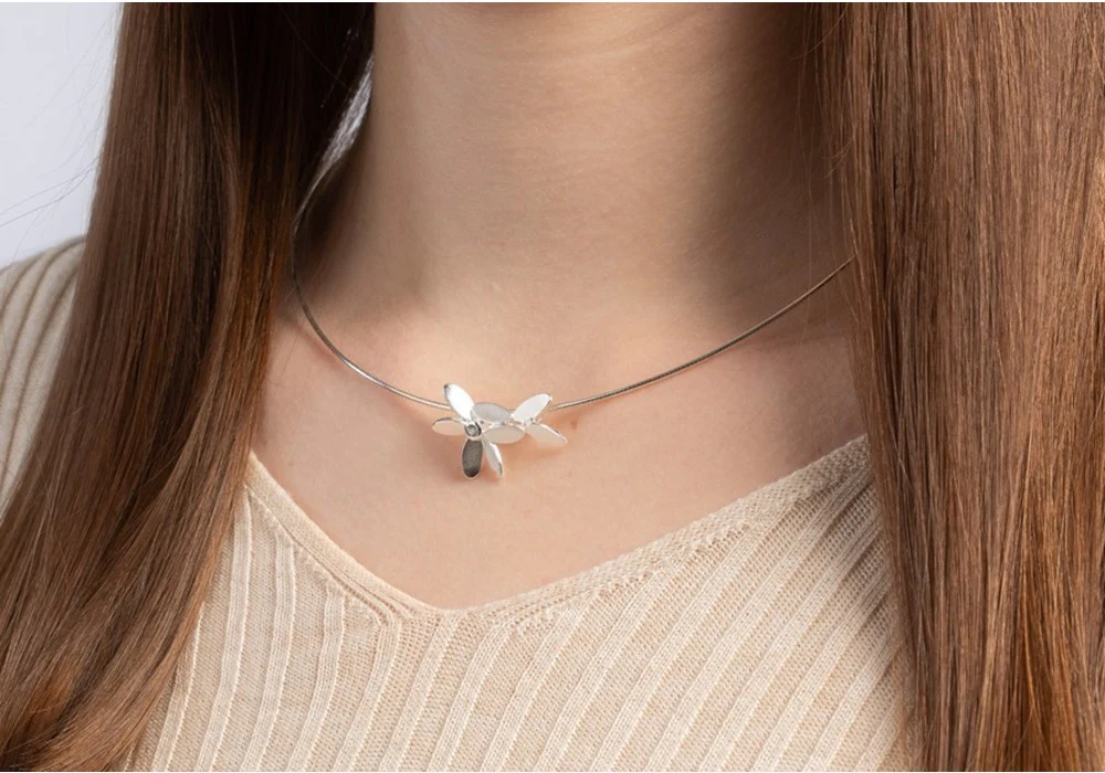 925/- Vedhæng mat, blå topas 0,10ct - Image 3