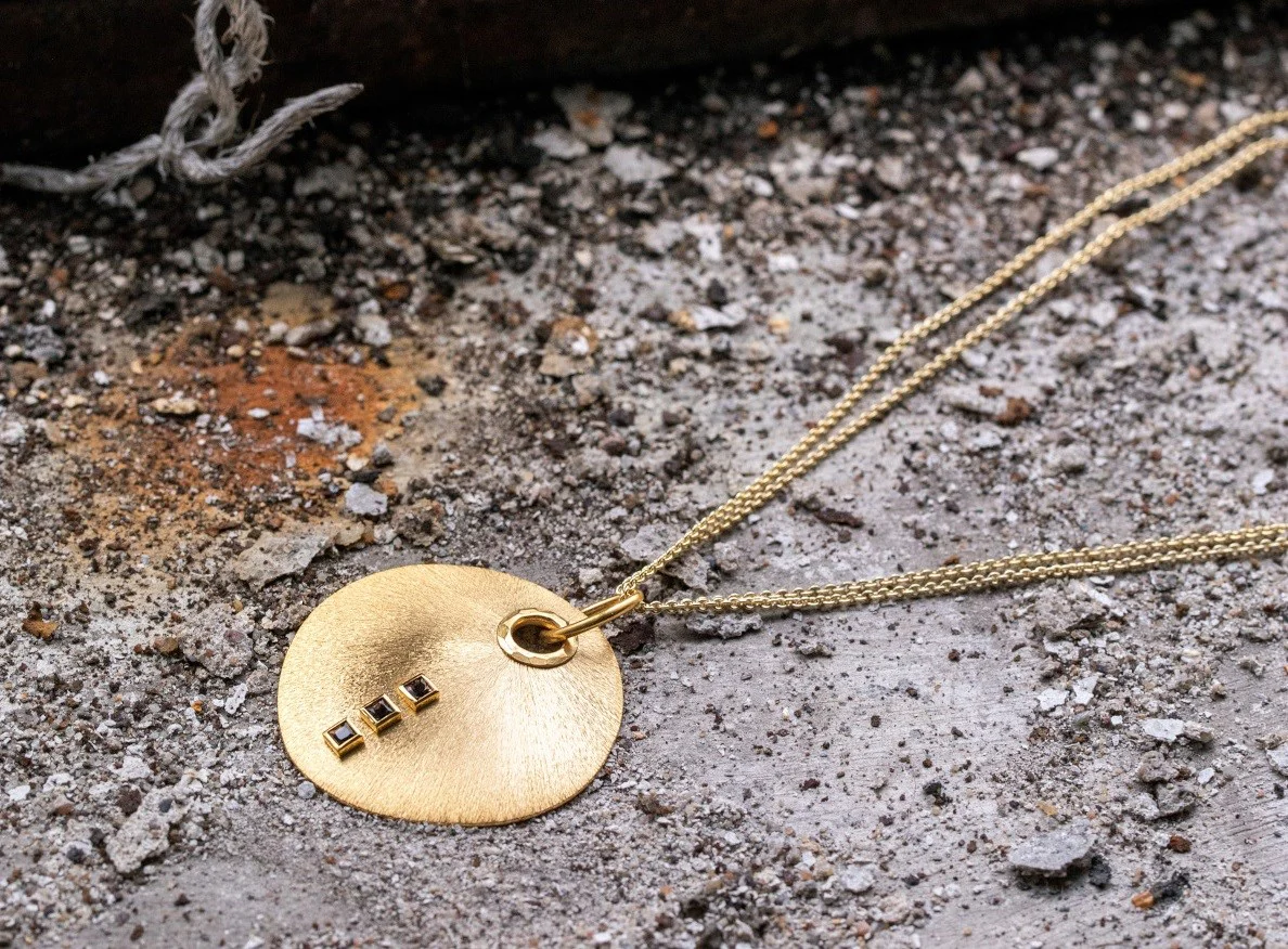 925/- Vedhæng, mat/børstet fg, RQ 0,21ct - Image 5