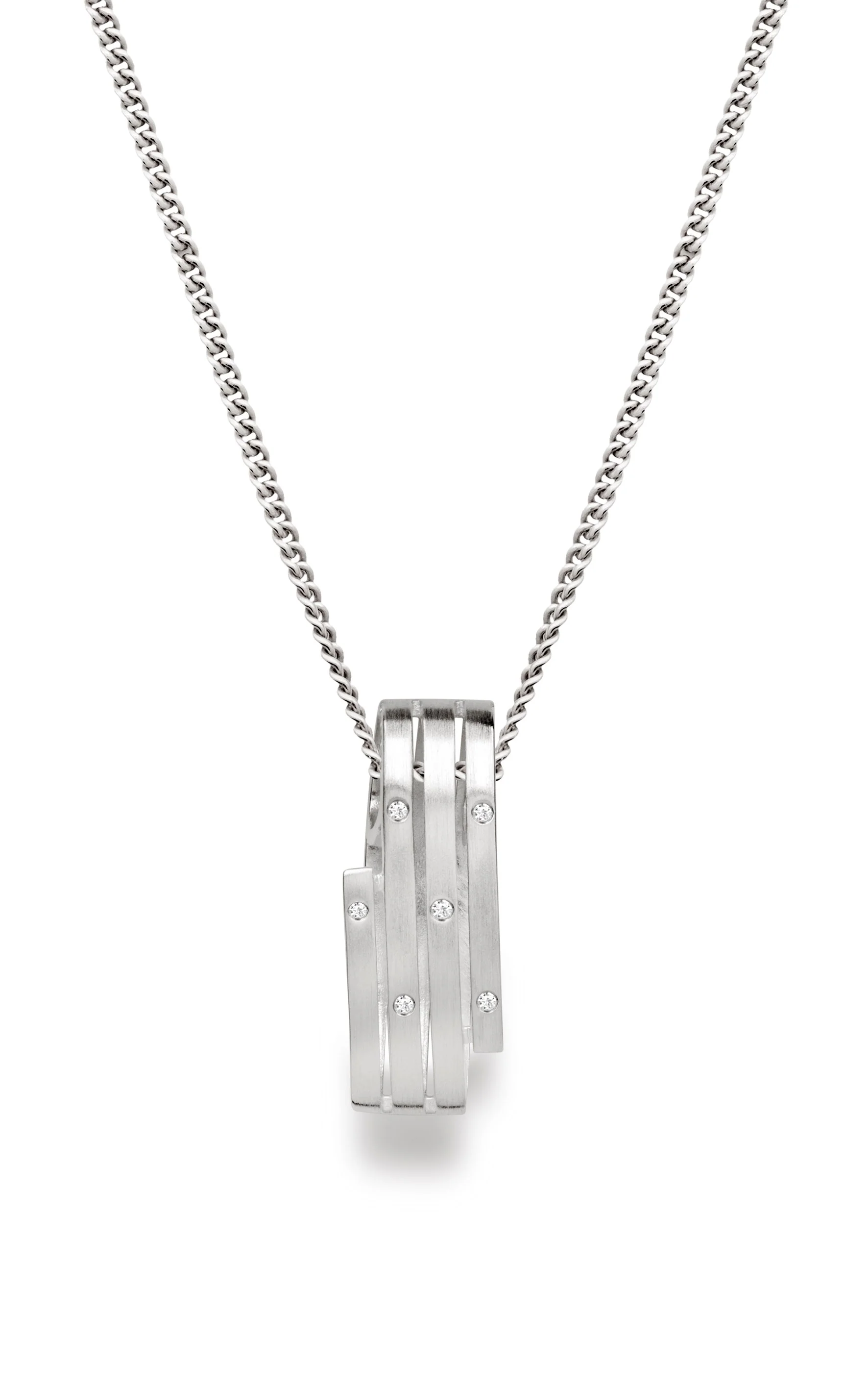 925/- Vedhæng mat, dia.ER 0,03CT WP1