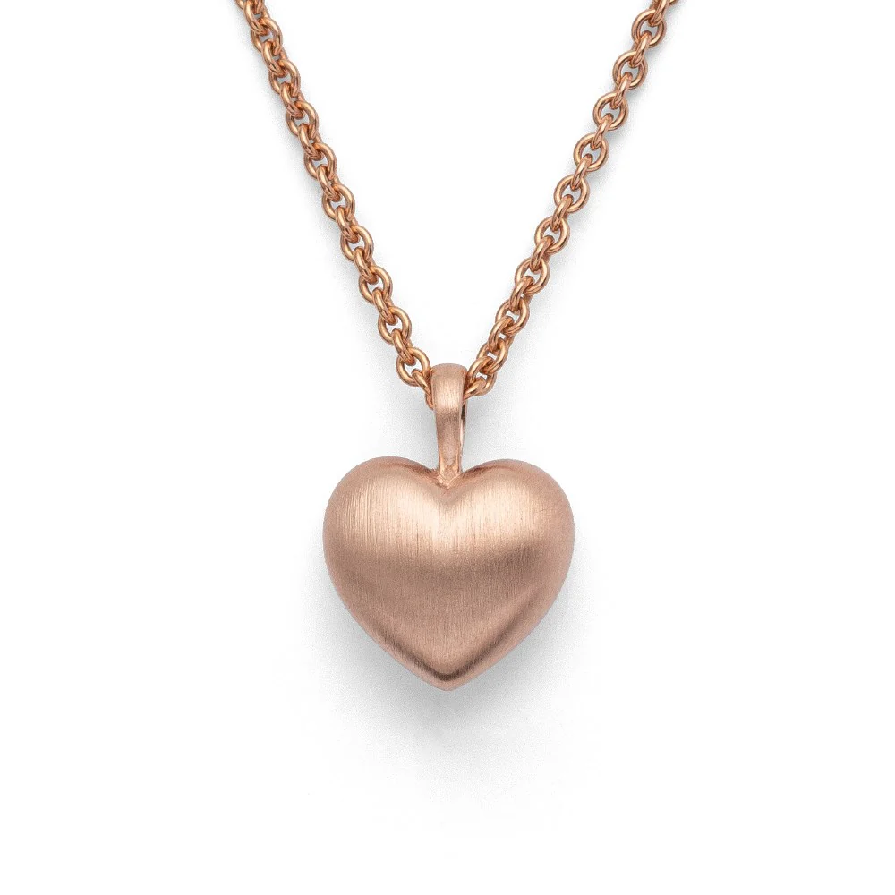 925/- Vedhæng, mat rosa fg