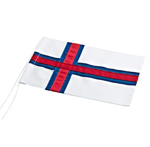 Færøsk stutflag til 40 cm - 10x16 cm