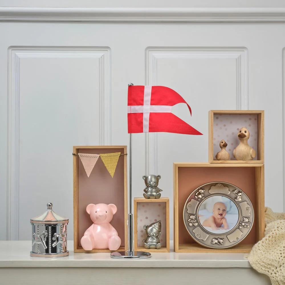 Forkromet sparebøsse lyserød karusel - Image 3