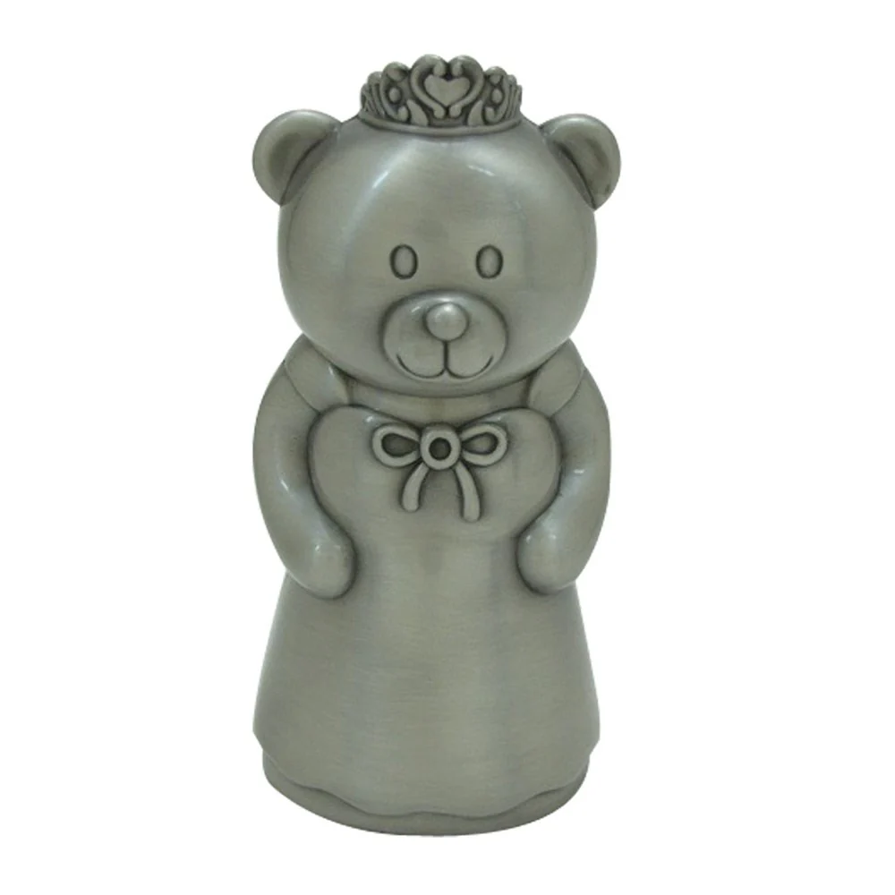 Fortinnet sparebøsse prinsesse-bamse