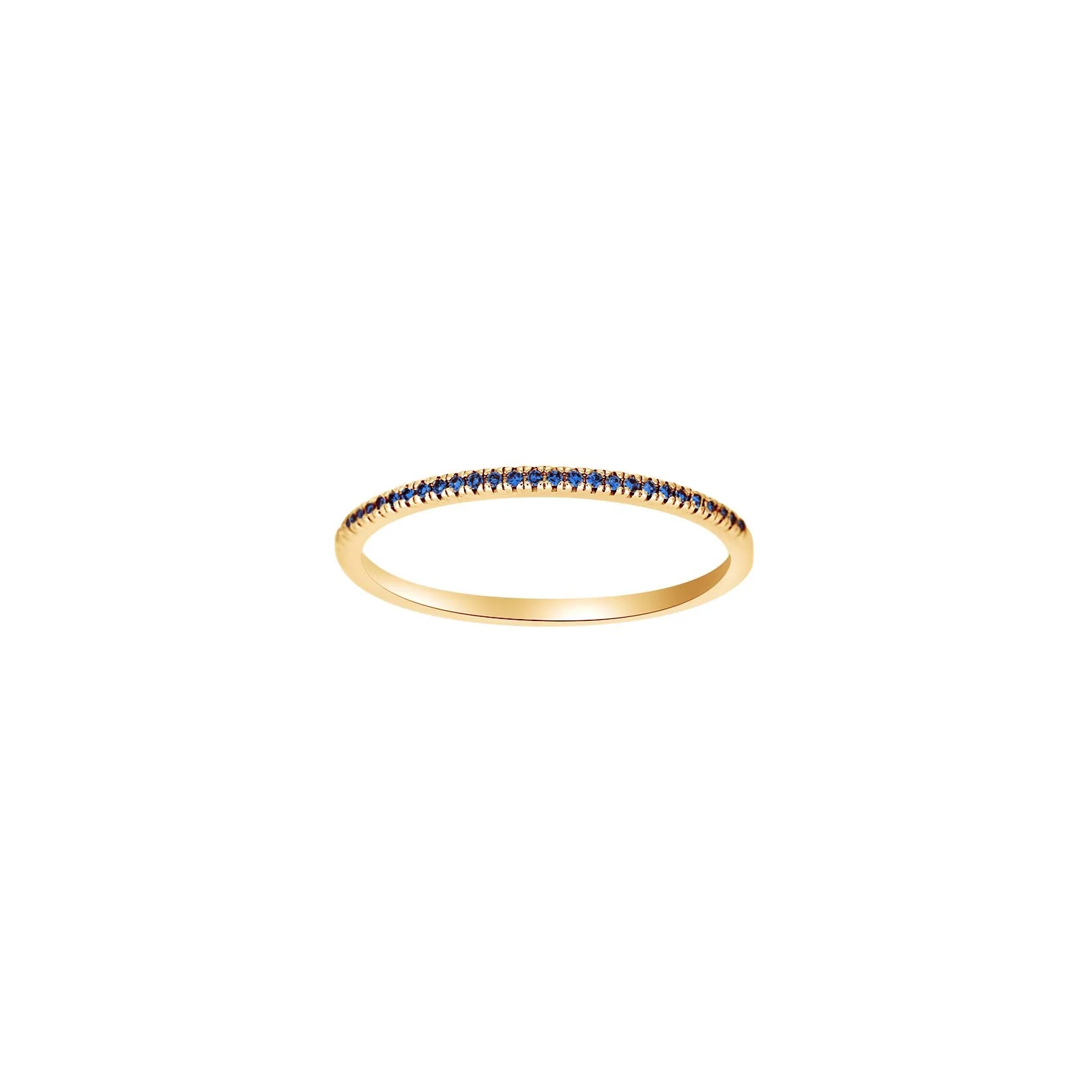 HEART 14kt. guld alliancering m/safir