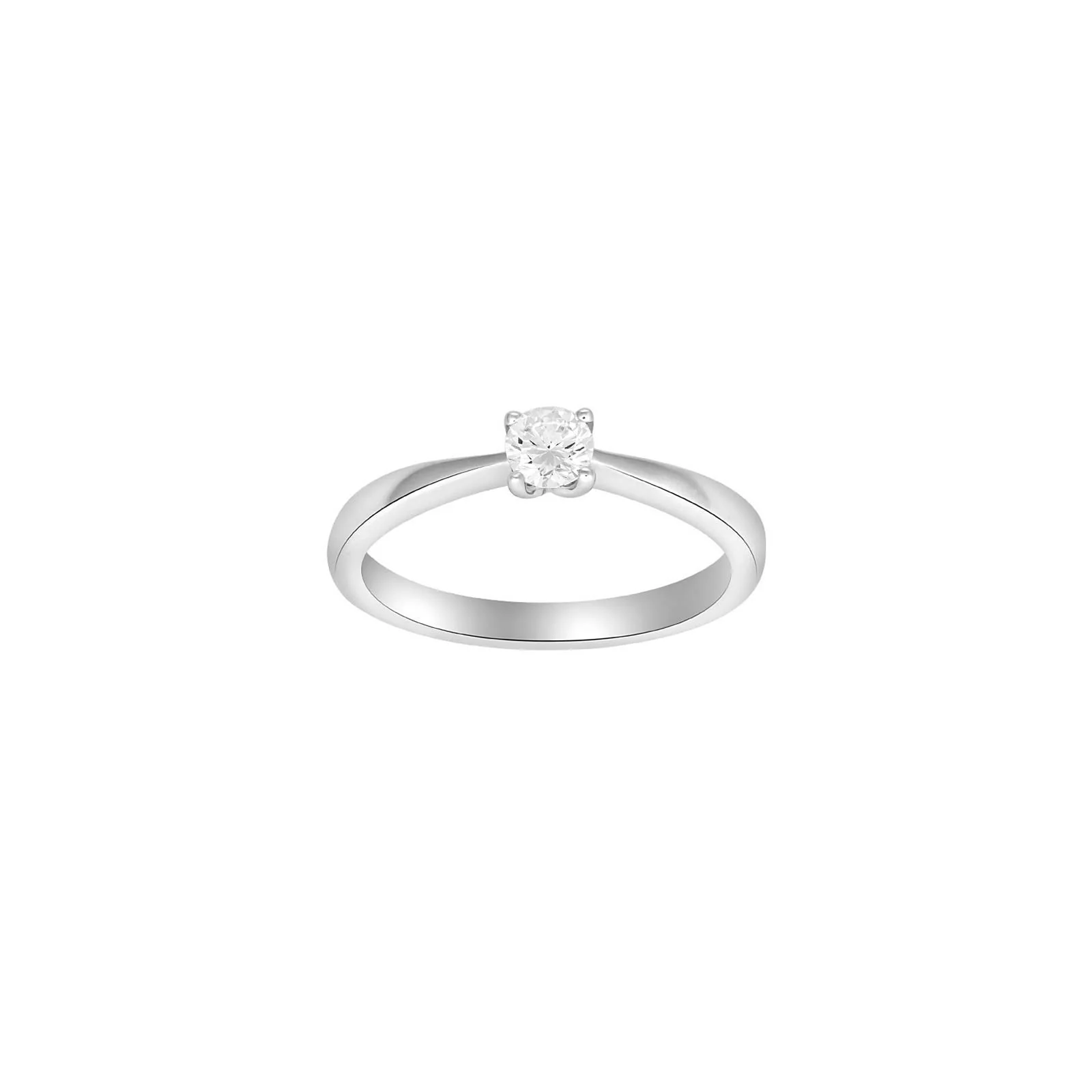HEART 14kt. hvidguldsring m/dia. 0.30ct W/SI