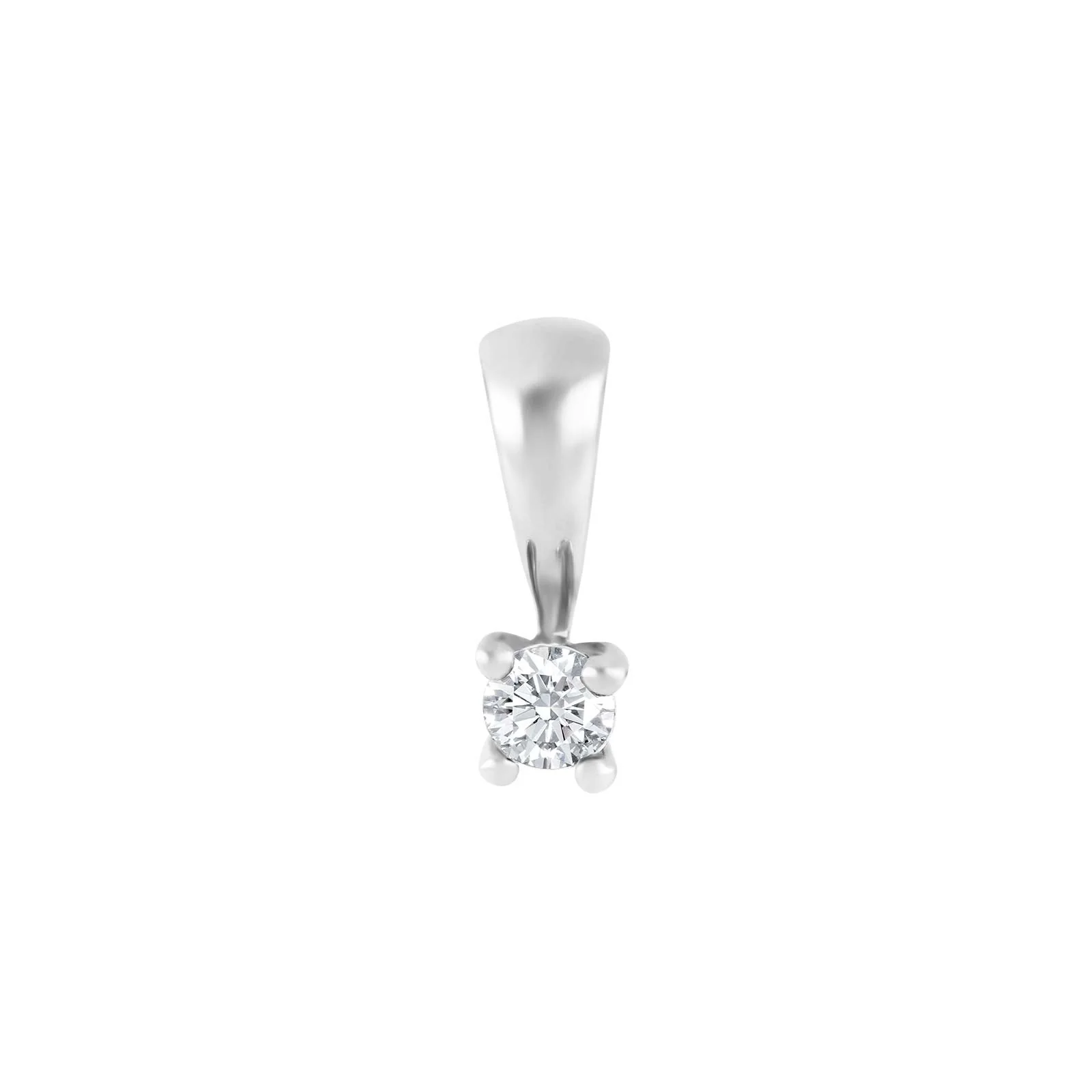 HEART 14kt. hvidguldsvedhæng m/dia 0.10ct W/SI