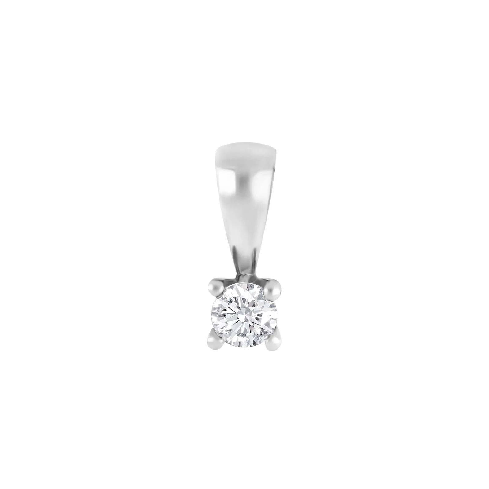 HEART 14kt. hvidguldsvedhæng m/dia 0.15ct W/SI