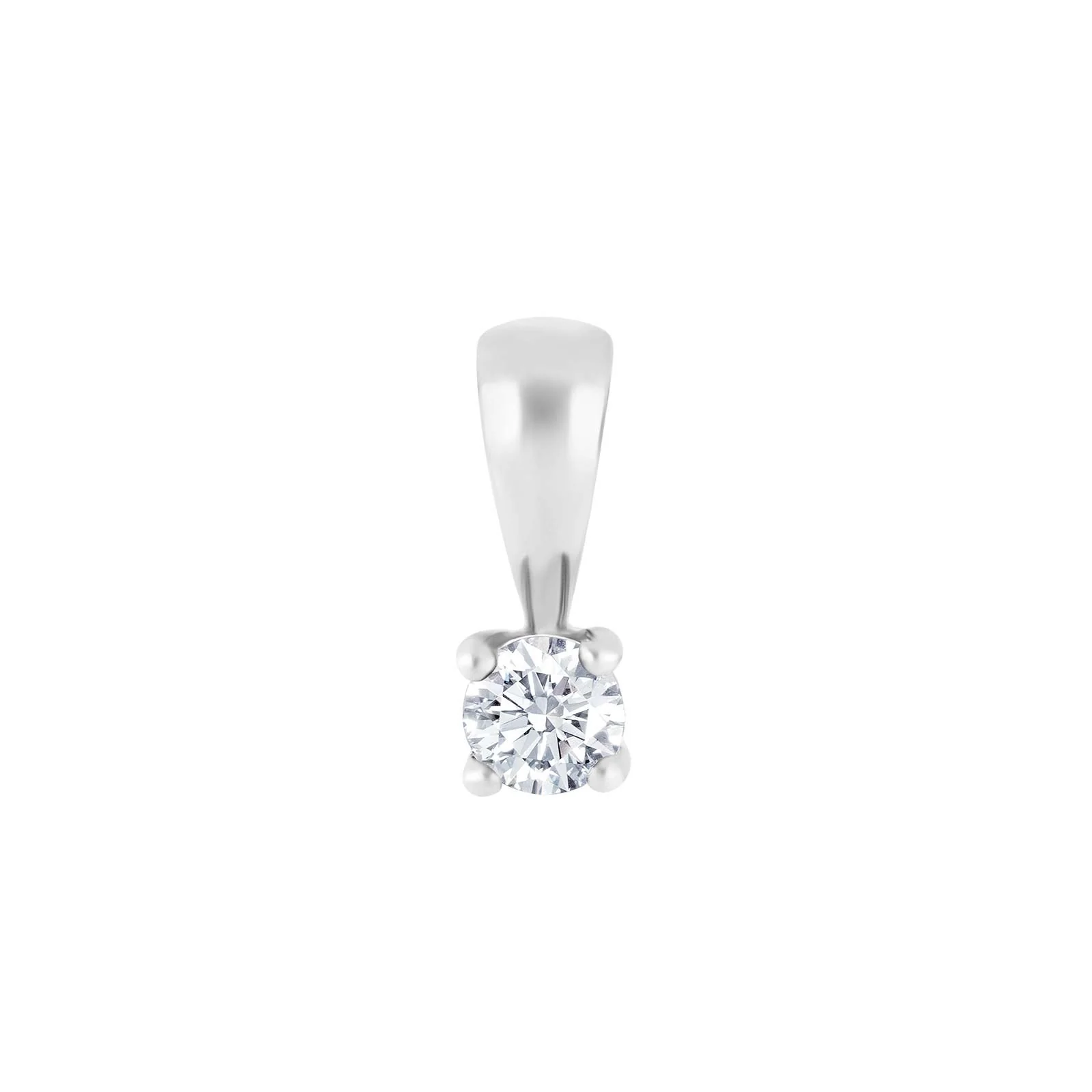HEART 14kt. hvidguldsvedhæng m/dia 0.20ct W/SI