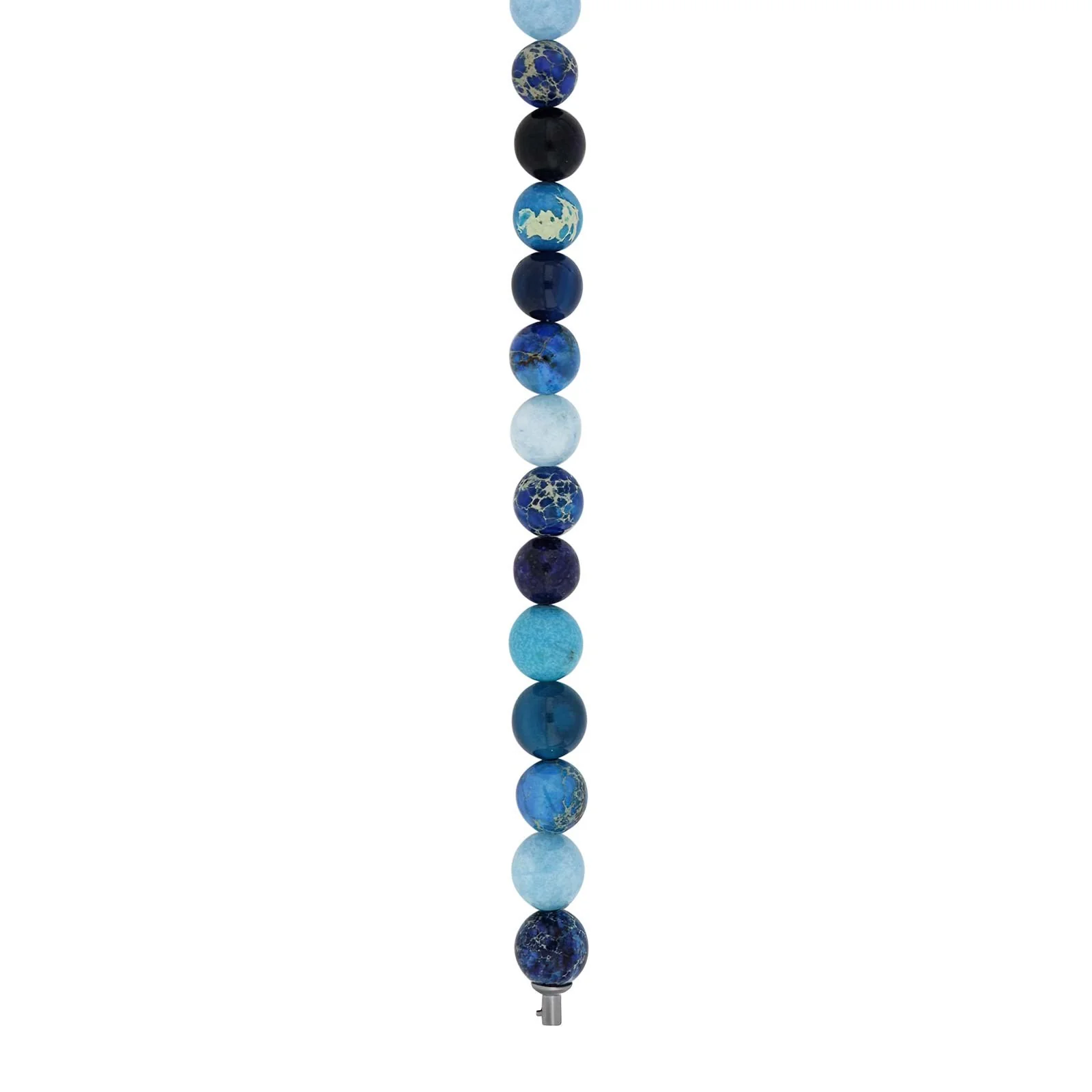 Lapis, sponge quartz, blå agat, howlite, lapis lazuril 10mm
