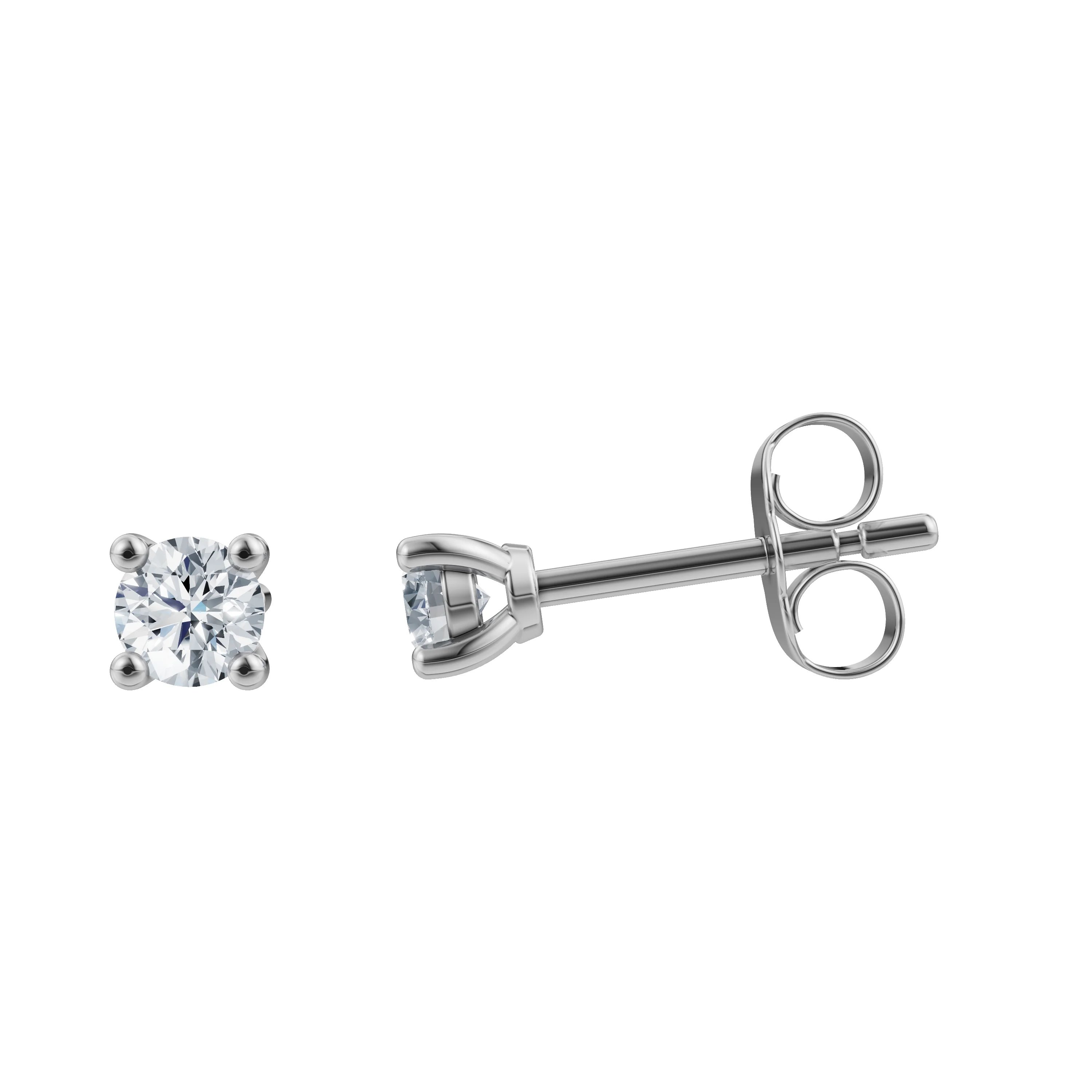 LUXURY 14kt. guldørestikker m. lab grown diamant 2x0,125ct TW/VS2 - Image 5