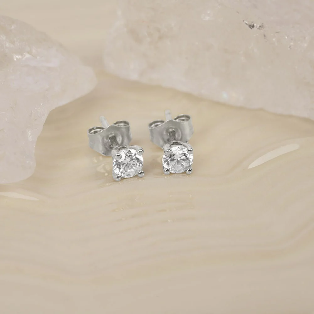 LUXURY 14kt. guldørestikker m. lab grown diamant 2x0,25ct TW/VS2 - Image 5